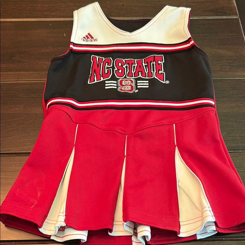 Adidas Kids NC State Cheer Jersey - Red, Black, and White